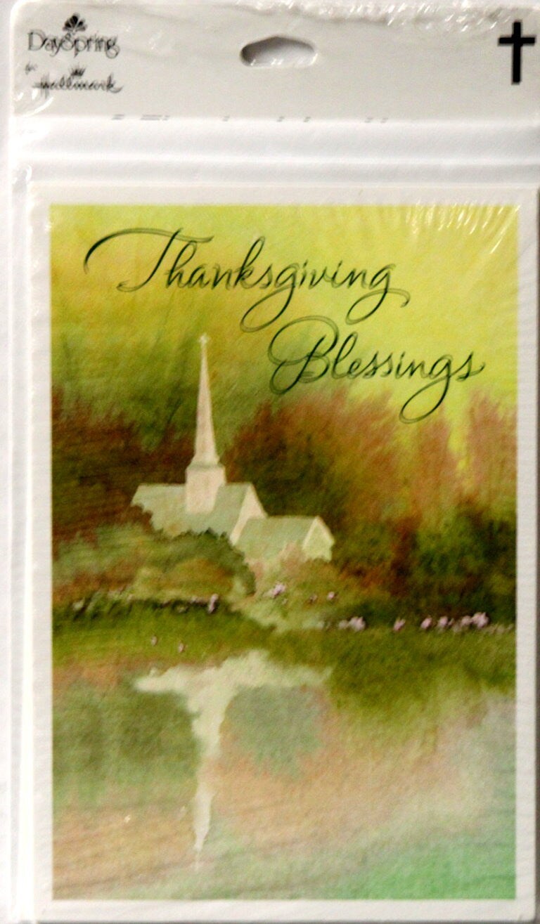 Hallmark Dayspring 8 Thanksgiving Notes &#x26; Envelopes Set