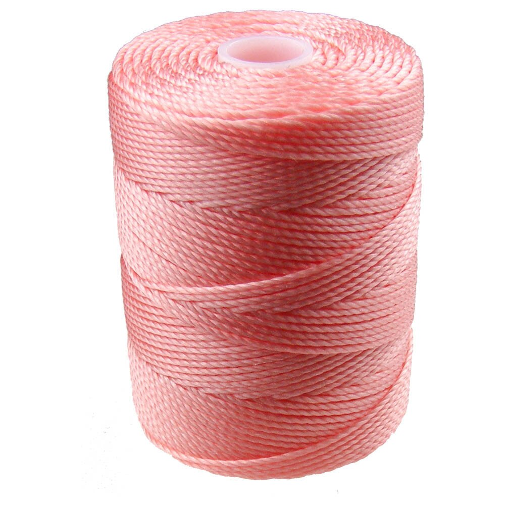 C-LON Bead Cord, Pink Lemonade - 0.5mm, 92 Yard Spool