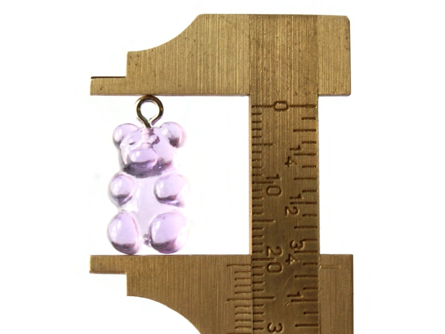 5 20mm Purple Resin Gummy Bear Charms
