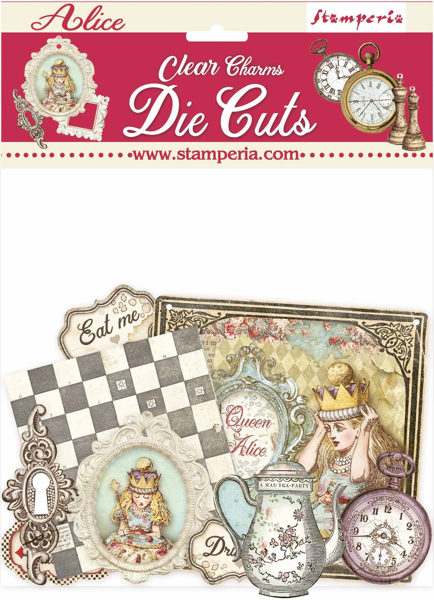 Stamperia Clear Die-Cuts-Alice Charms