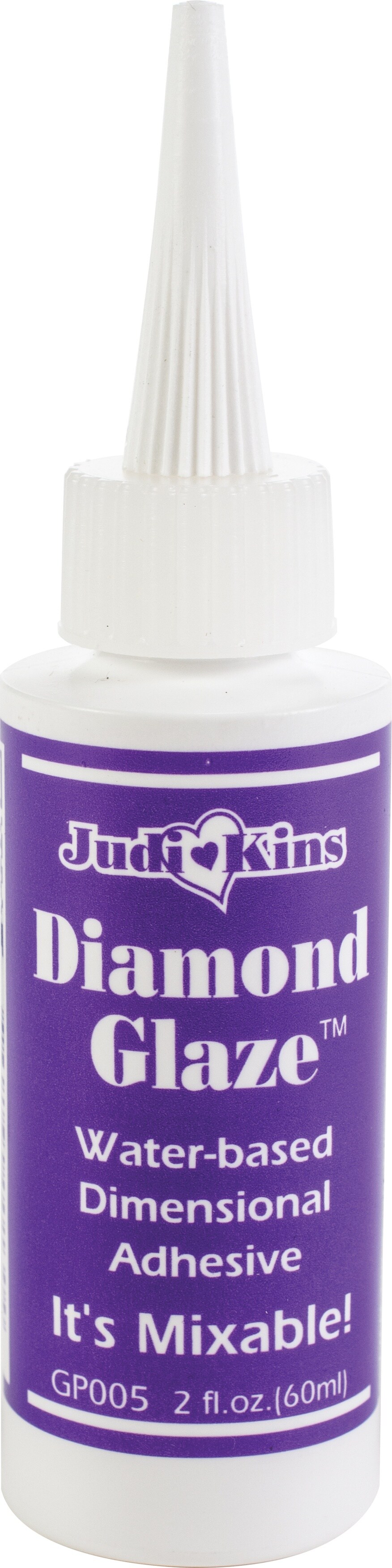 Multipack of 5 - Judikins Diamond Glaze Dimensional Adhesive 2oz-Precision Tip