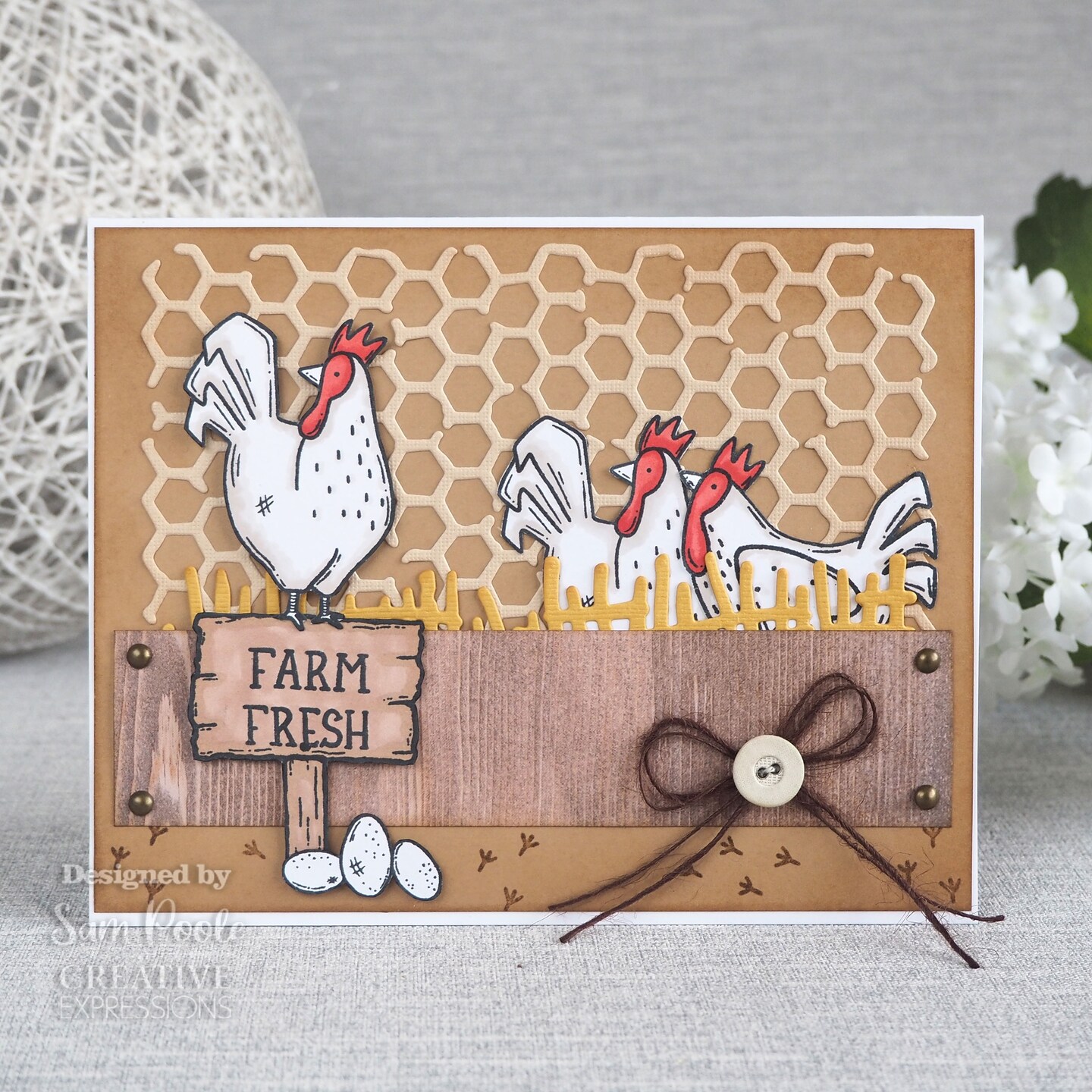 Creative Expressions 6 X4 Clear Stamp Set By Sam Poole Daisy Bloom 