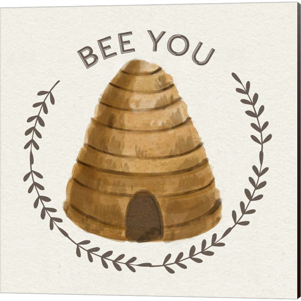 Bee Hive by Bannarot 14&#x22; x 14&#x22; Canvas Wall Art (Set of 2)