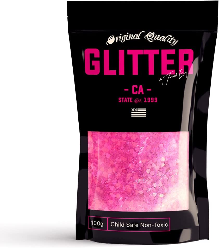 Bright Pink Chunky Glitter &#x272E; Chunky Glitter Mix &#x272E; 100g Festival Glitter Cosmetic Face Body Hair Nails