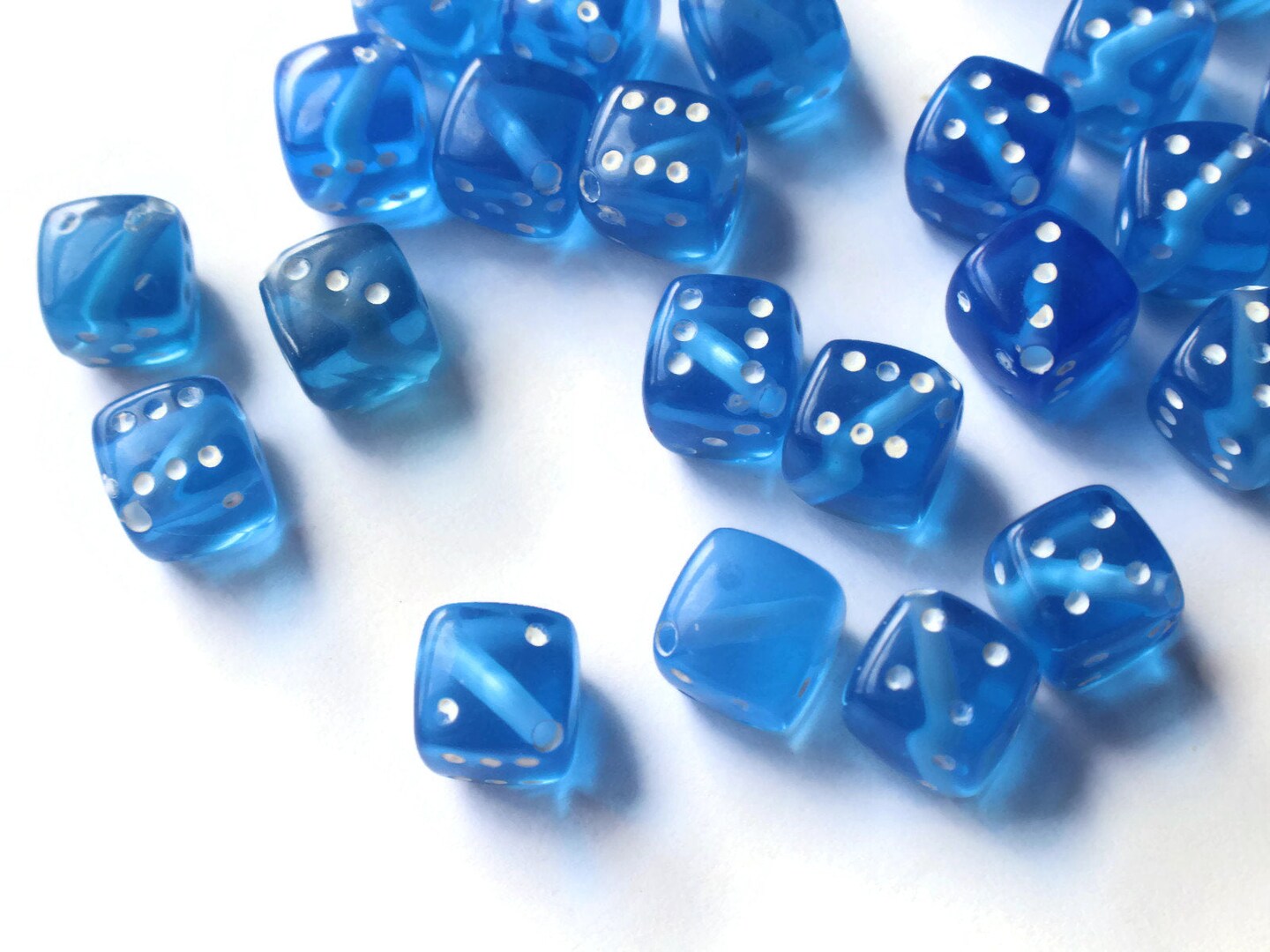 50 8mm Opaque Pale Turquoise Dice Plastic Cube Beads by Smileyboy Beads | Michaels