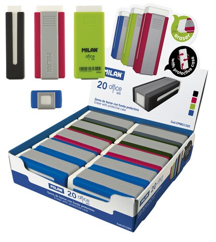 MILAN OFFICE 320 ERASER WITH PROTECTIVE CASE