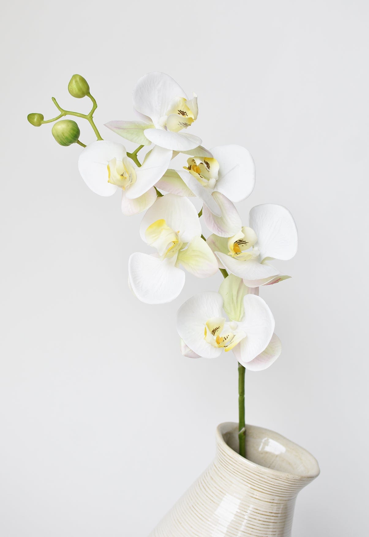 30&#x22; Faux White Orchid Stem