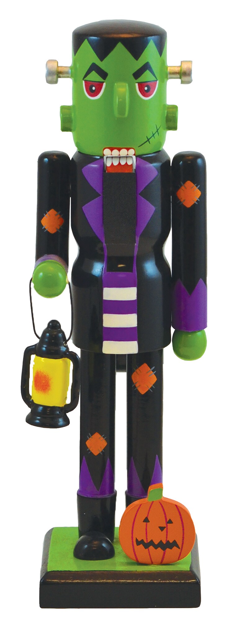 MasterPieces Holiday - Frankenstein 15 inch Traditional Wooden Nutcracker - Hand Painted Halloween D&#xE9;cor