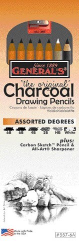 CHARCOAL DRAWING PENCIL SET