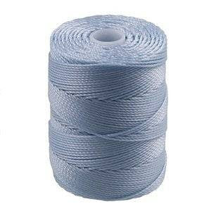 C-LON Bead Cord, Sky Blue - 0.5mm, 92 Yard Spool