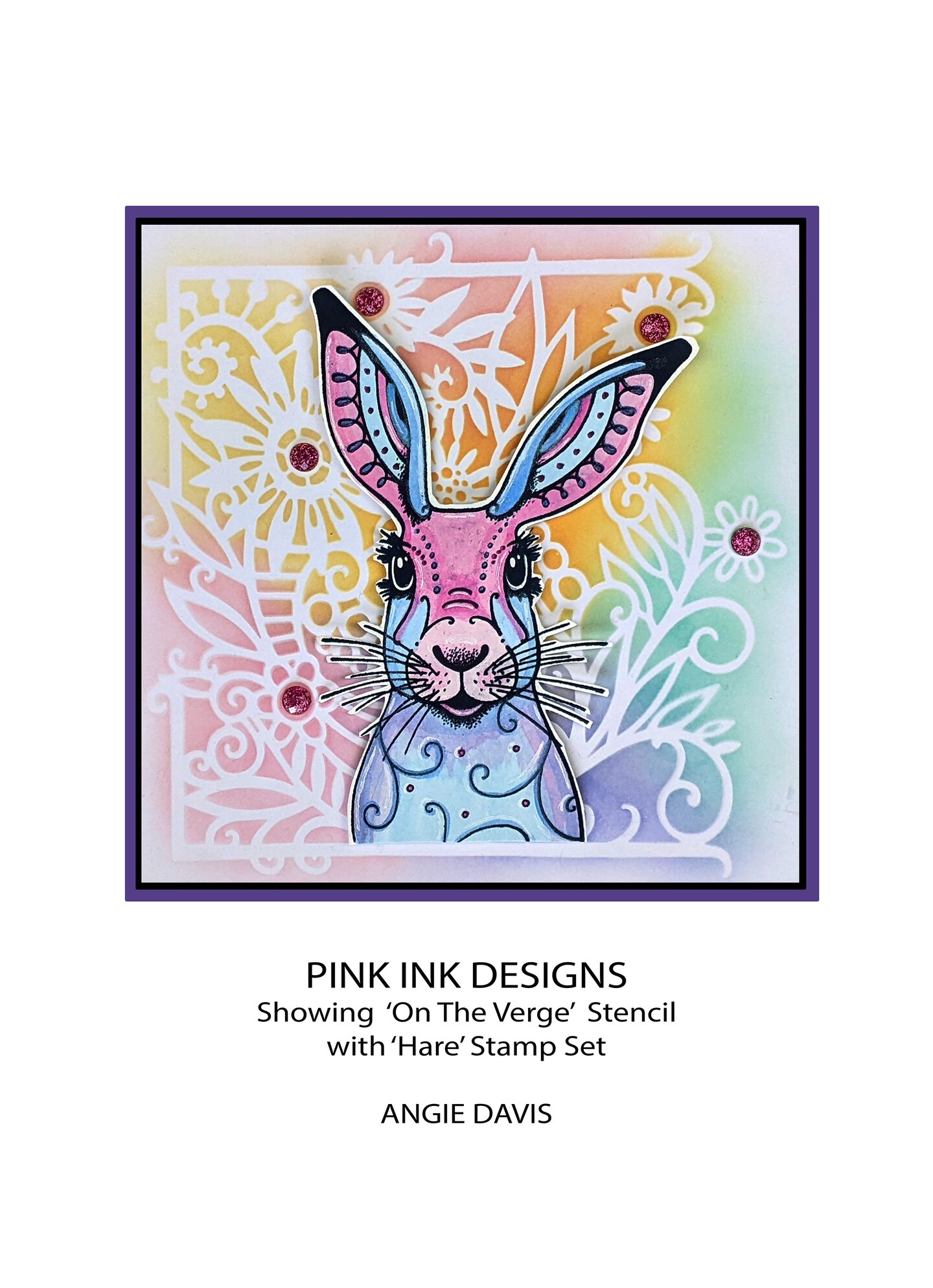 Pink Ink Designs Stencil 7&#x22;X7&#x22;-On The Verge