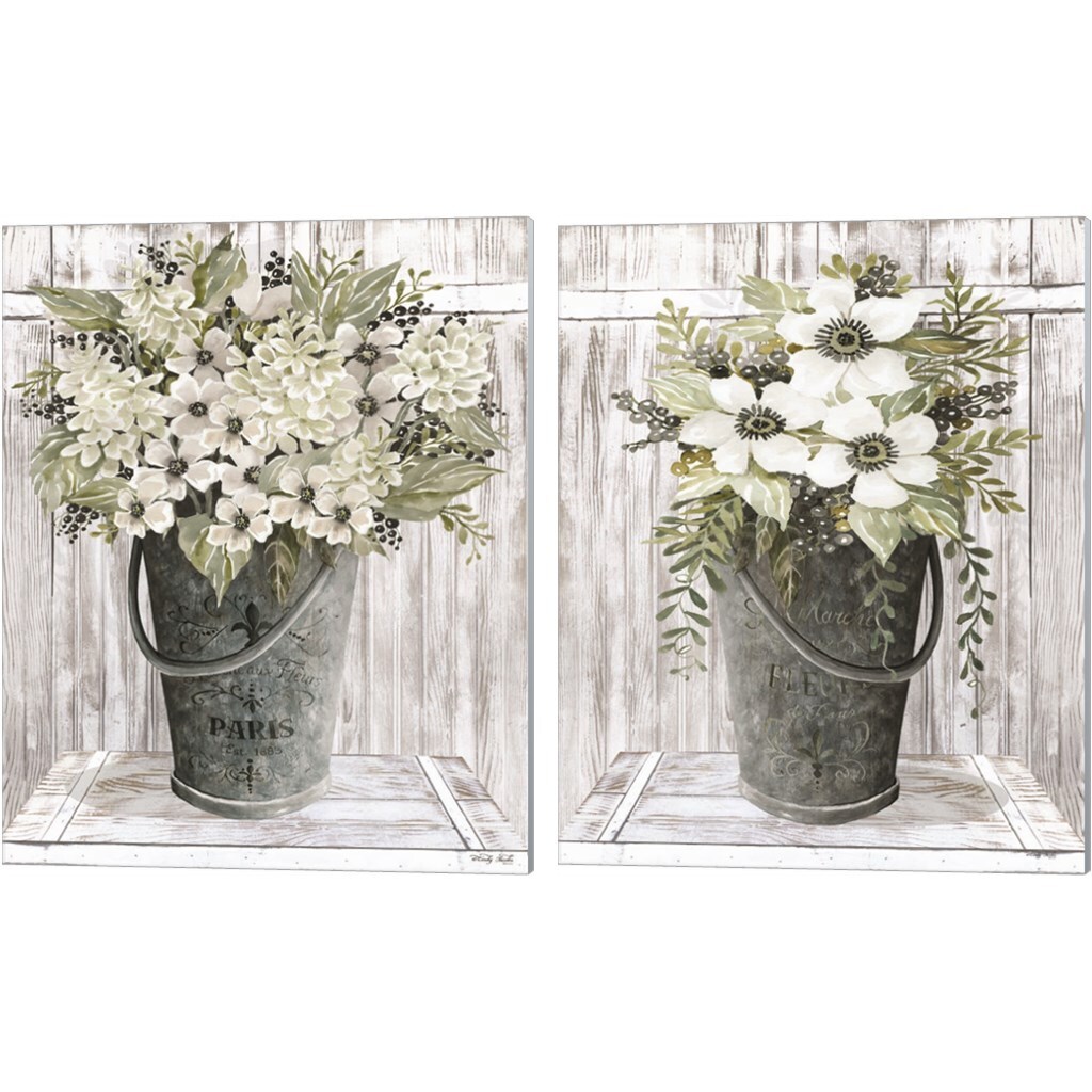 Galvanized Paris & Le Marche by Cindy Jacobs 12" x 15" Canvas Wall Art ...