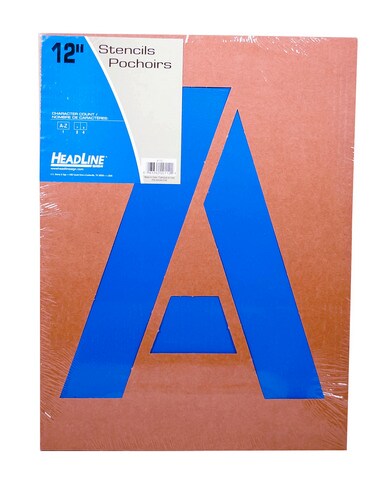 PAINTING STENCIL PACK 12IN ALPHABET Michaels   15916840479817 