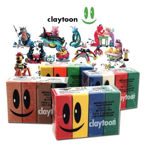CLAYTOON MODELING CLAY 1LB 4 PACK NEON COLOR SET