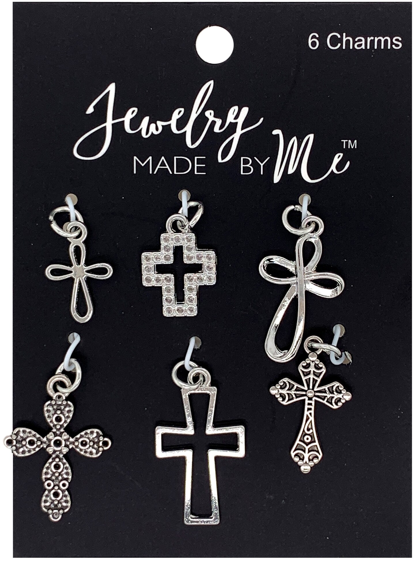 Jewelry Made By Me Charms 6/Pkg-Cross