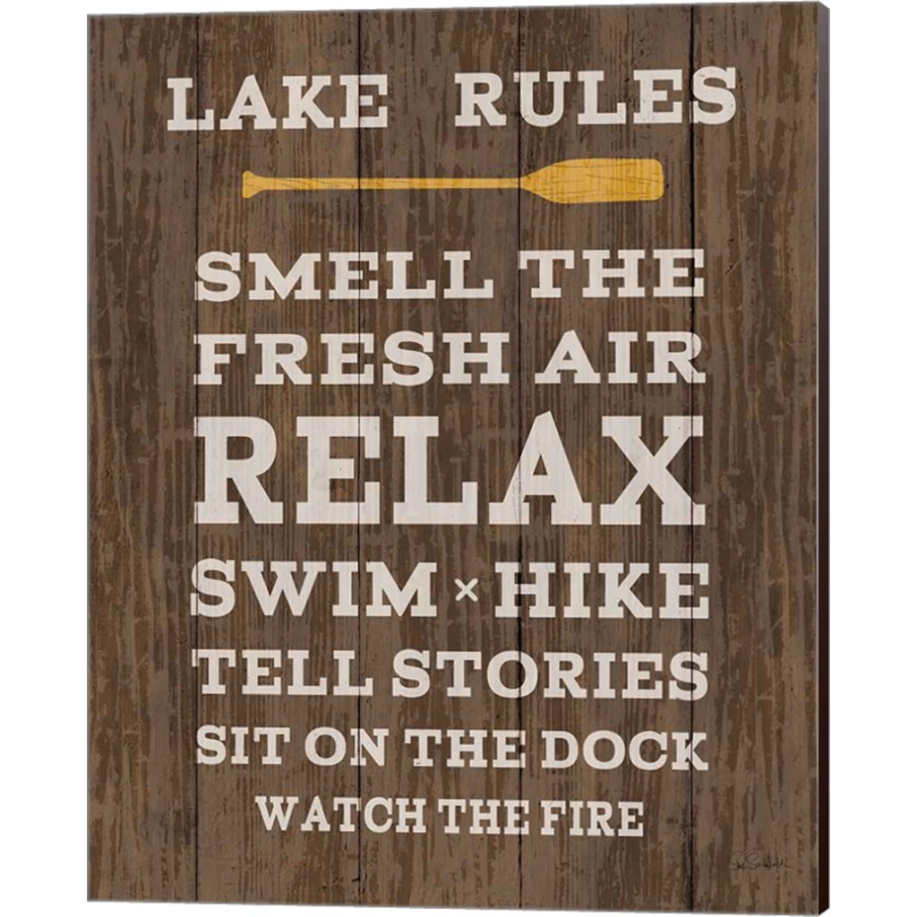Cabin Life Dark by Sue Schlabach 12&#x22; x 15&#x22; Canvas Wall Art (Set of 2)