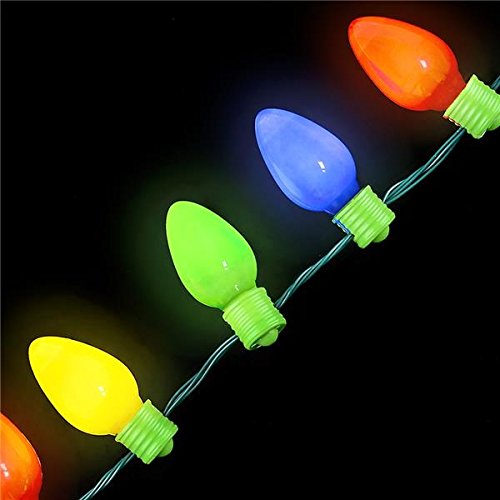 16&#x22; LIGHTP CHRISTMAS BULB NECKLACE