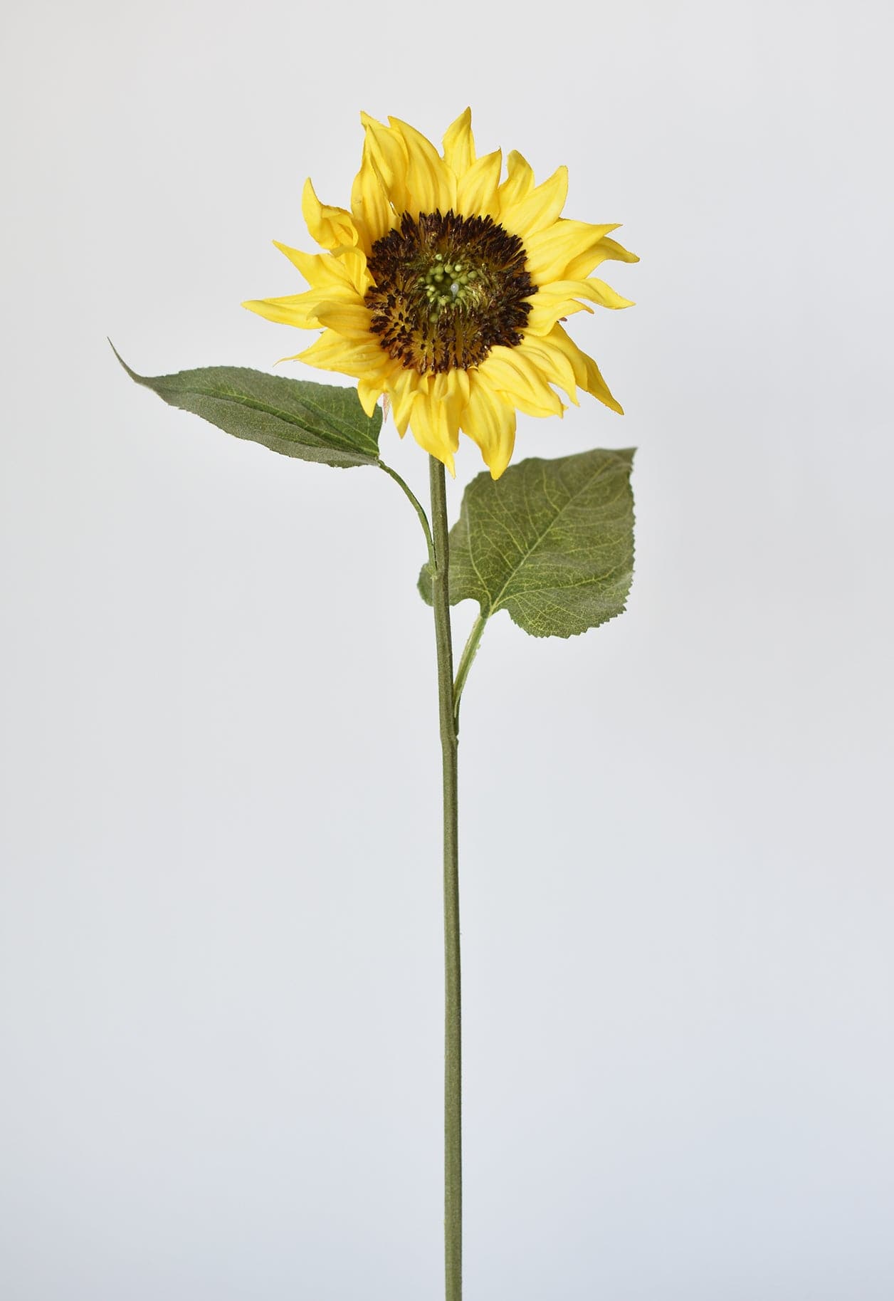 25&#x22; Faux Sunflower Stem Yellow