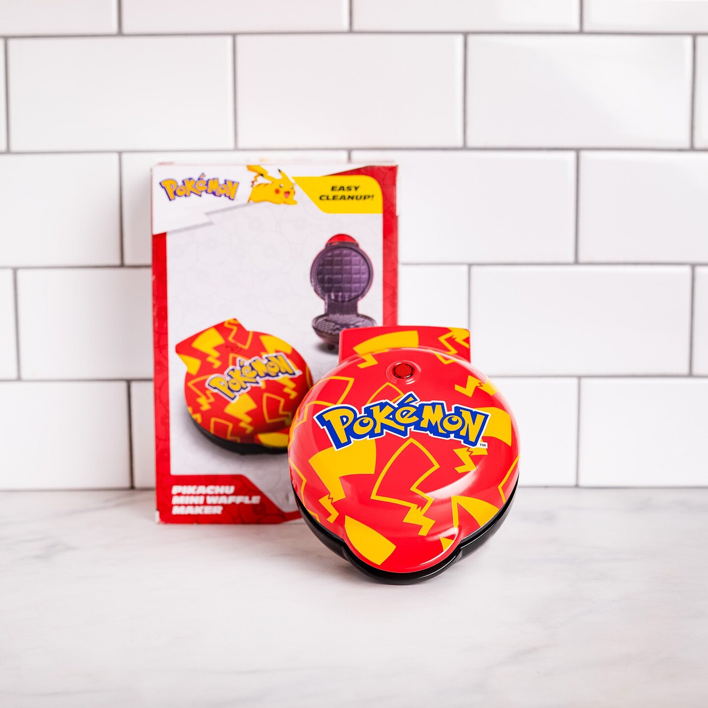 Uncanny Brands Pokemon Pikachu Mini Waffle Maker