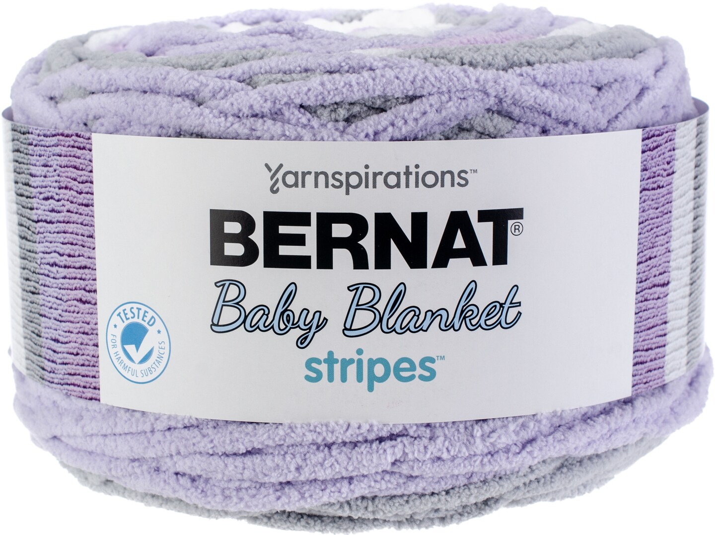Bernat Baby Blanket Stripes Violets Yarn - 2 Pack of 300g/10.5oz ...