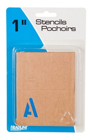 PAINTING STENCIL PACK 1IN ALPHA/NUMBERS