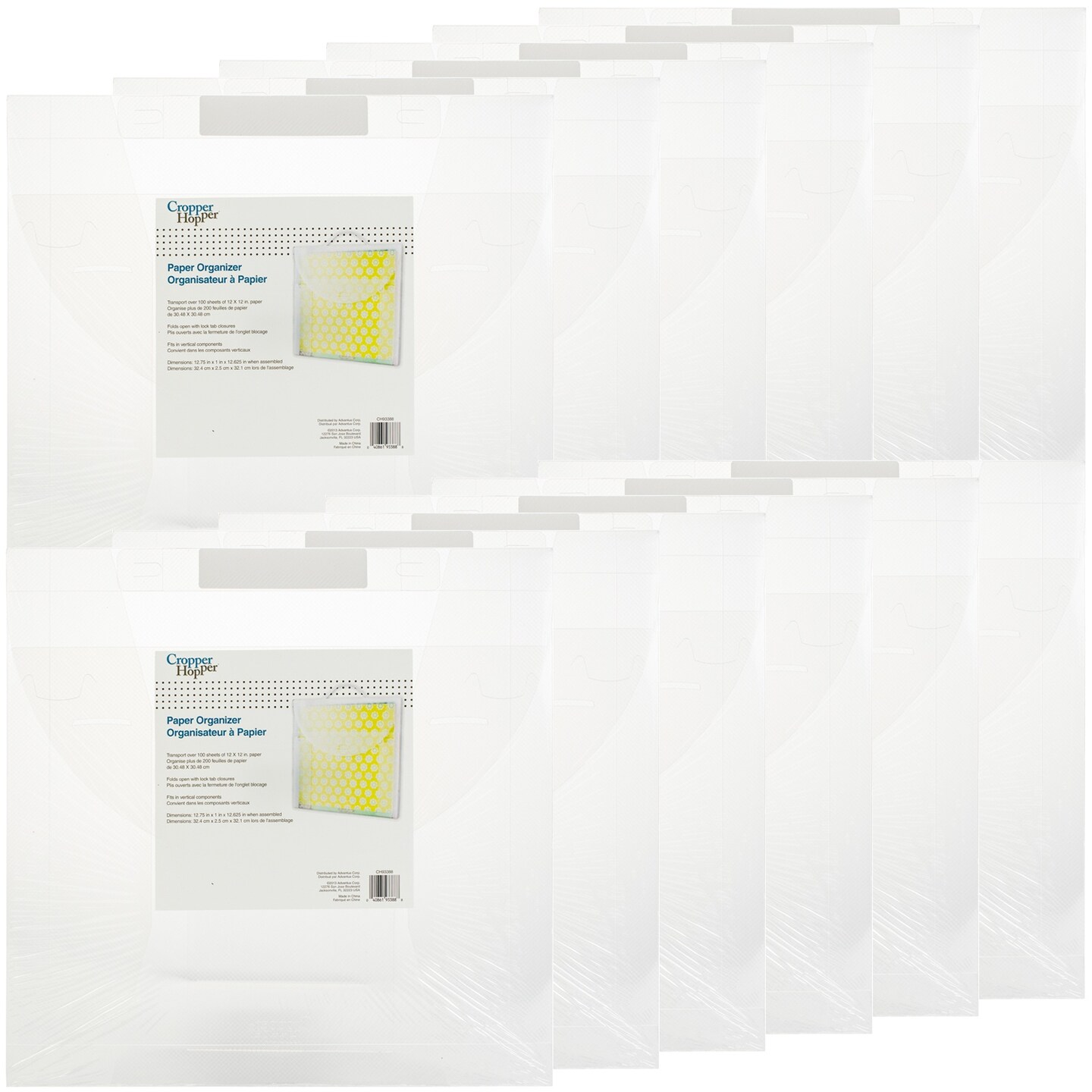 Multipack of 12 - Cropper Hopper Paper Organizer-12&#x22;X12&#x22;