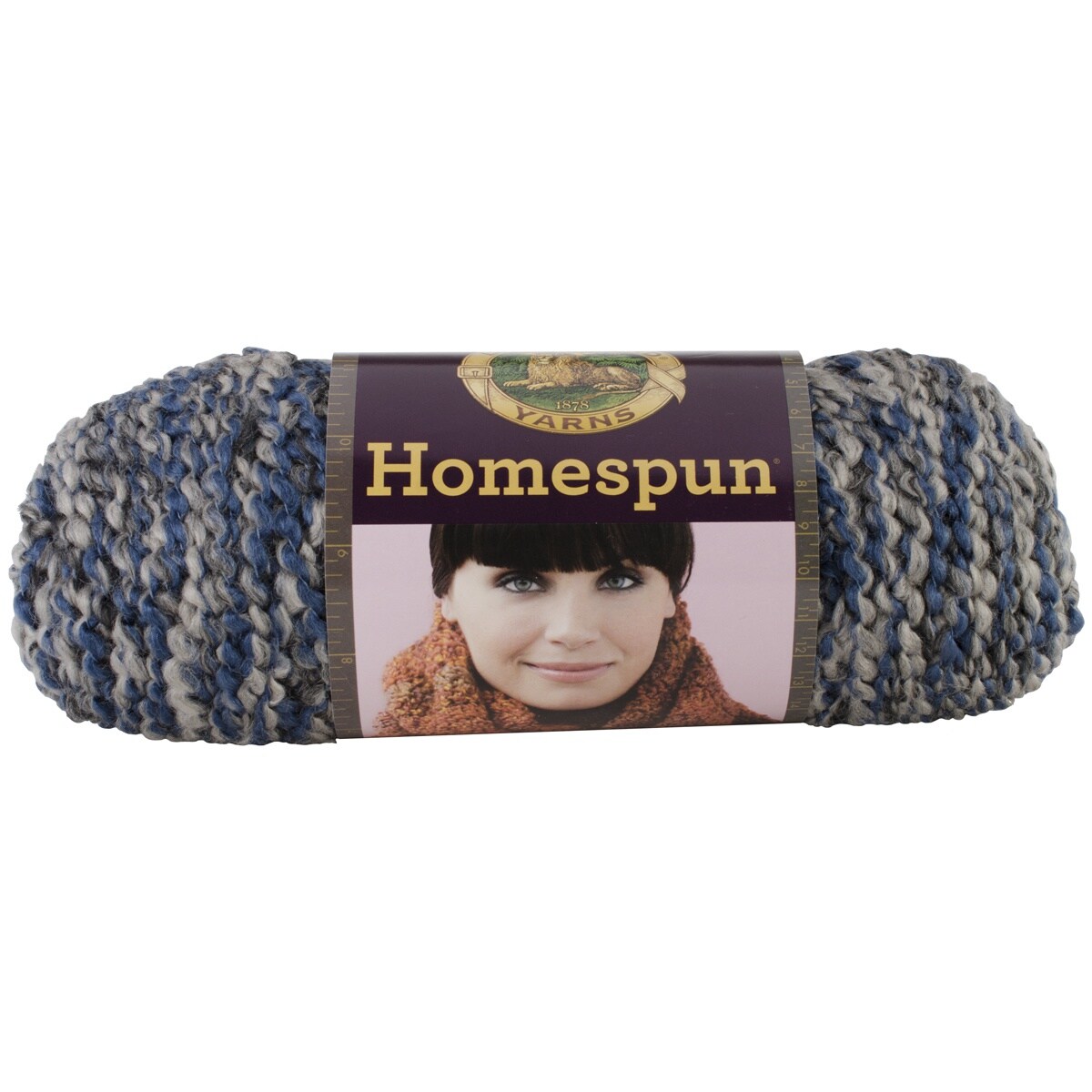 3 Pack) Lion Brand Homespun Yarn - Blue Moon