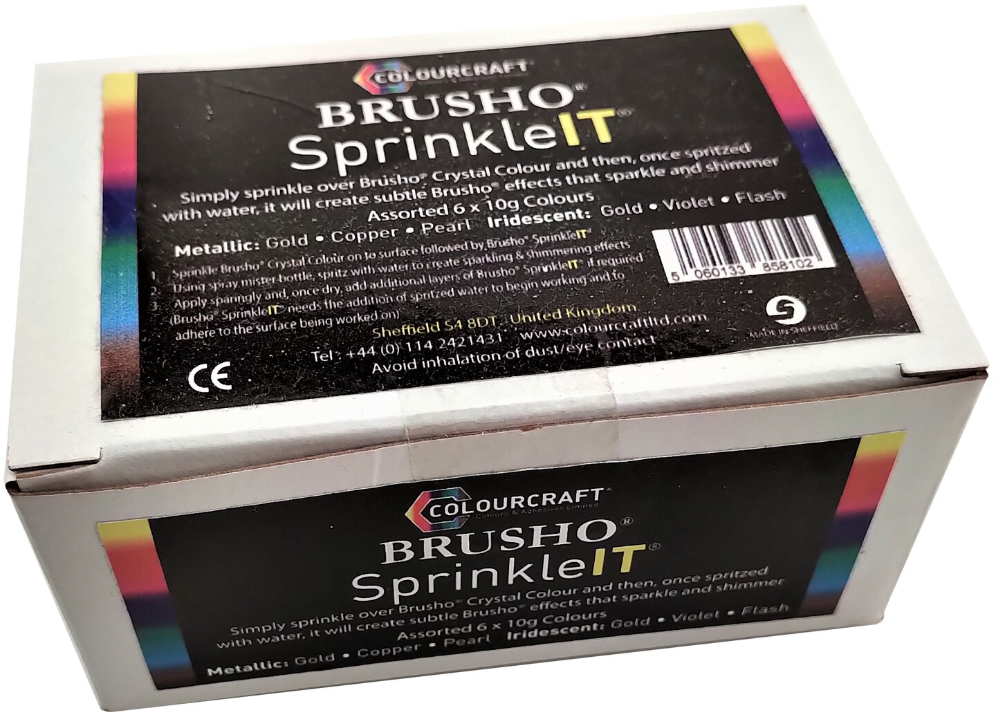 Brusho SprinkleIT 10g Set 6/Pkg-Assorted Colors