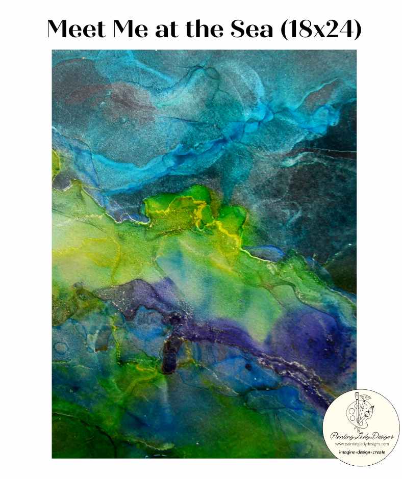 Meet Me At The Sea  Decoupage &#x26; Mixed Media Art Paper (medium)