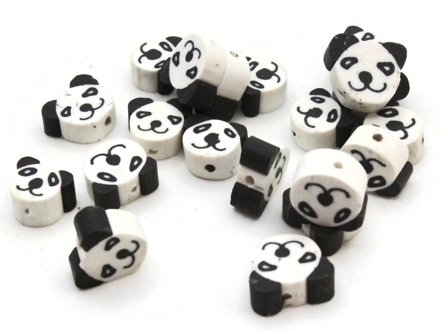 Black and White Polymer Beads 