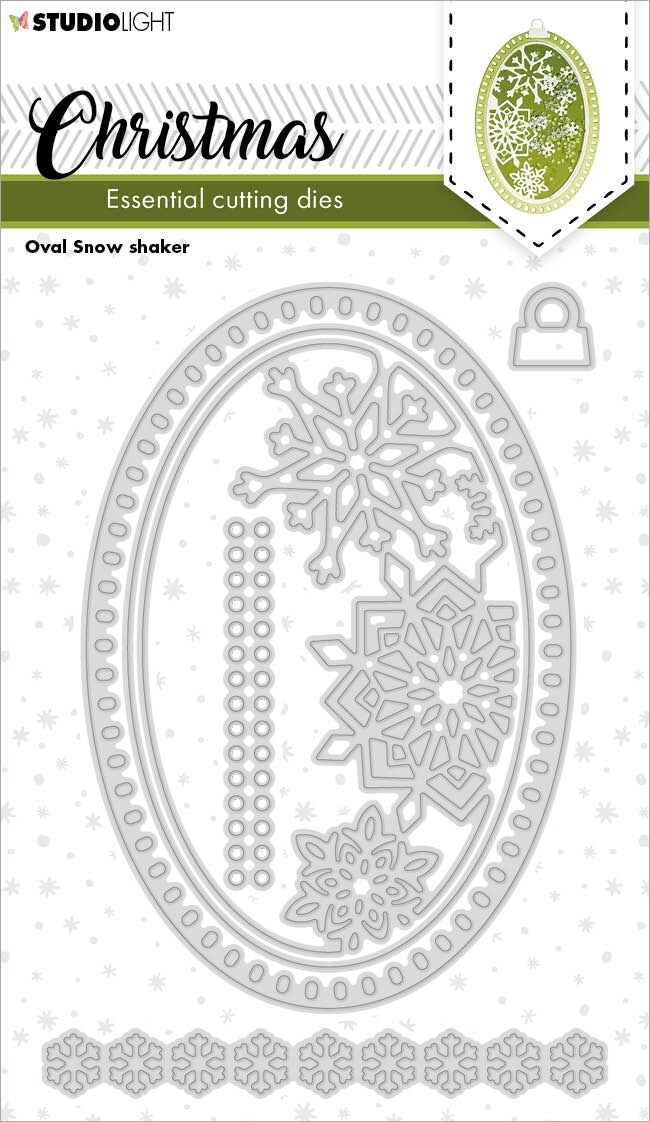 Studio Light Essentials Cutting DiesNr. 253, Christmas Oval Shaker