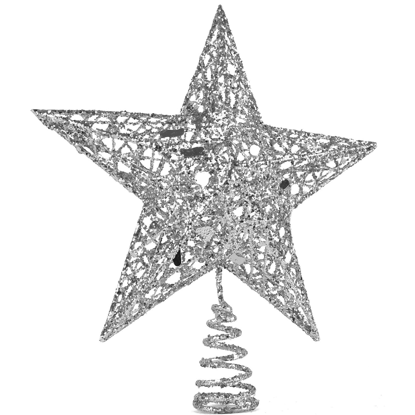 Ornativity Star Tree Topper - Christmas Glitter Star Ornament Treetop Decoration