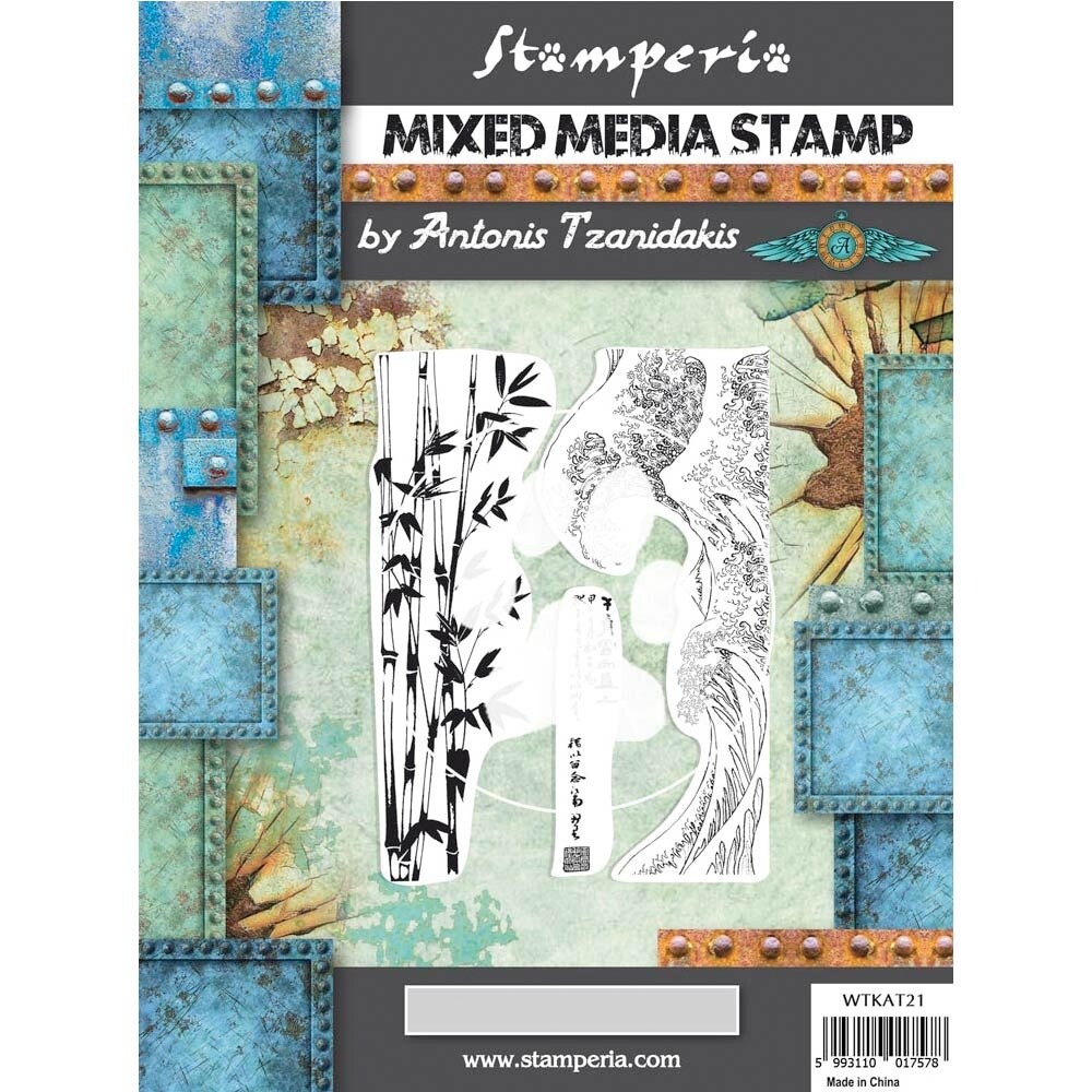 Stamperia Cling Stamp 5.90&#x22;X7.87&#x22;-Bamboo, Sir Vagabond In Japan