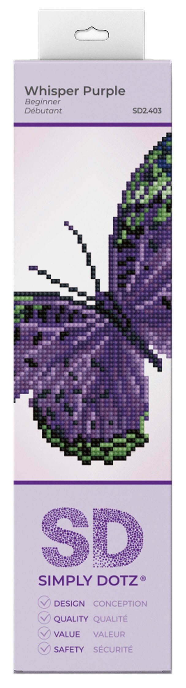 Diamond Dotz Simply Dotz Diamond Art Kit 9"X9"-Whisper Purple