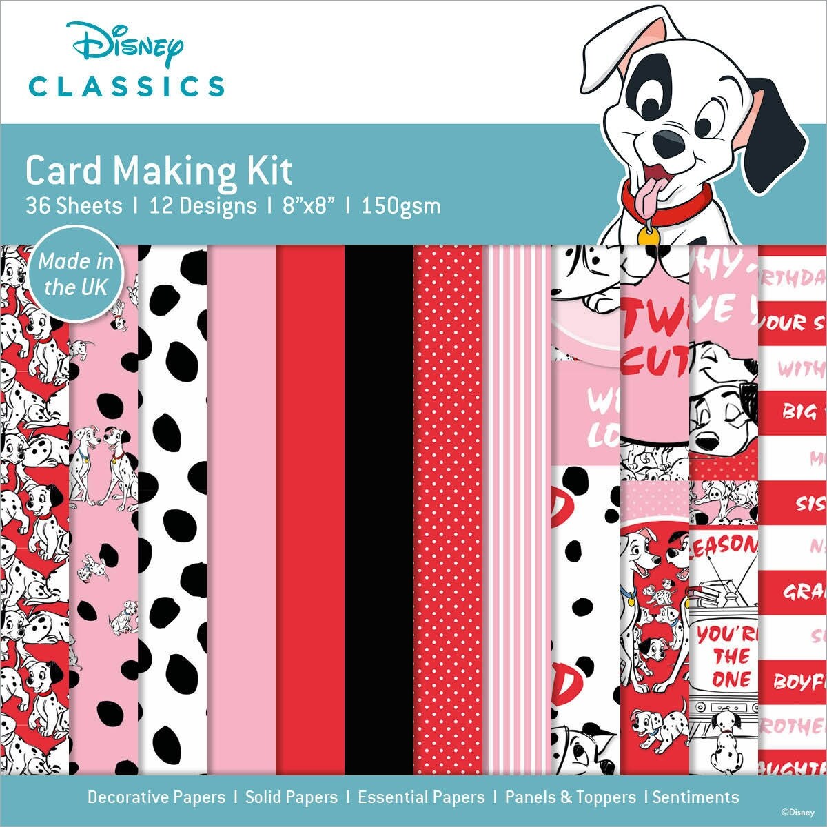 Creative World Of Crafts Disney Card Making Kit-101 Dalmations