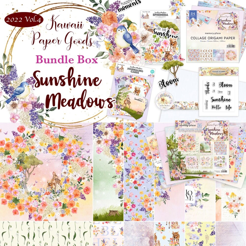 Memory Place Kawaii Paper Goods Bundle Box-Sunshine Meadows