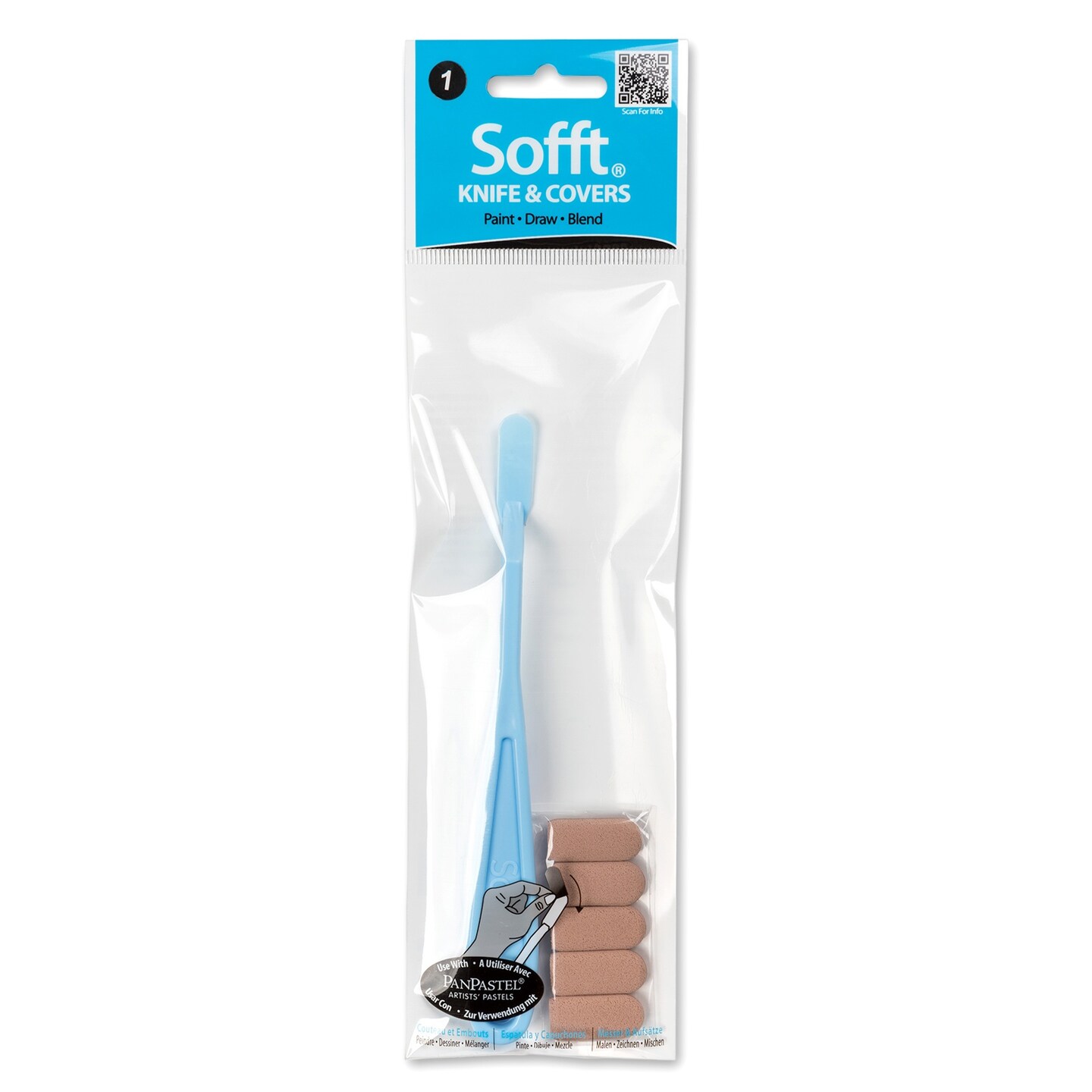 PanPastel Sofft Knife W/5 Covers1 Round Michaels