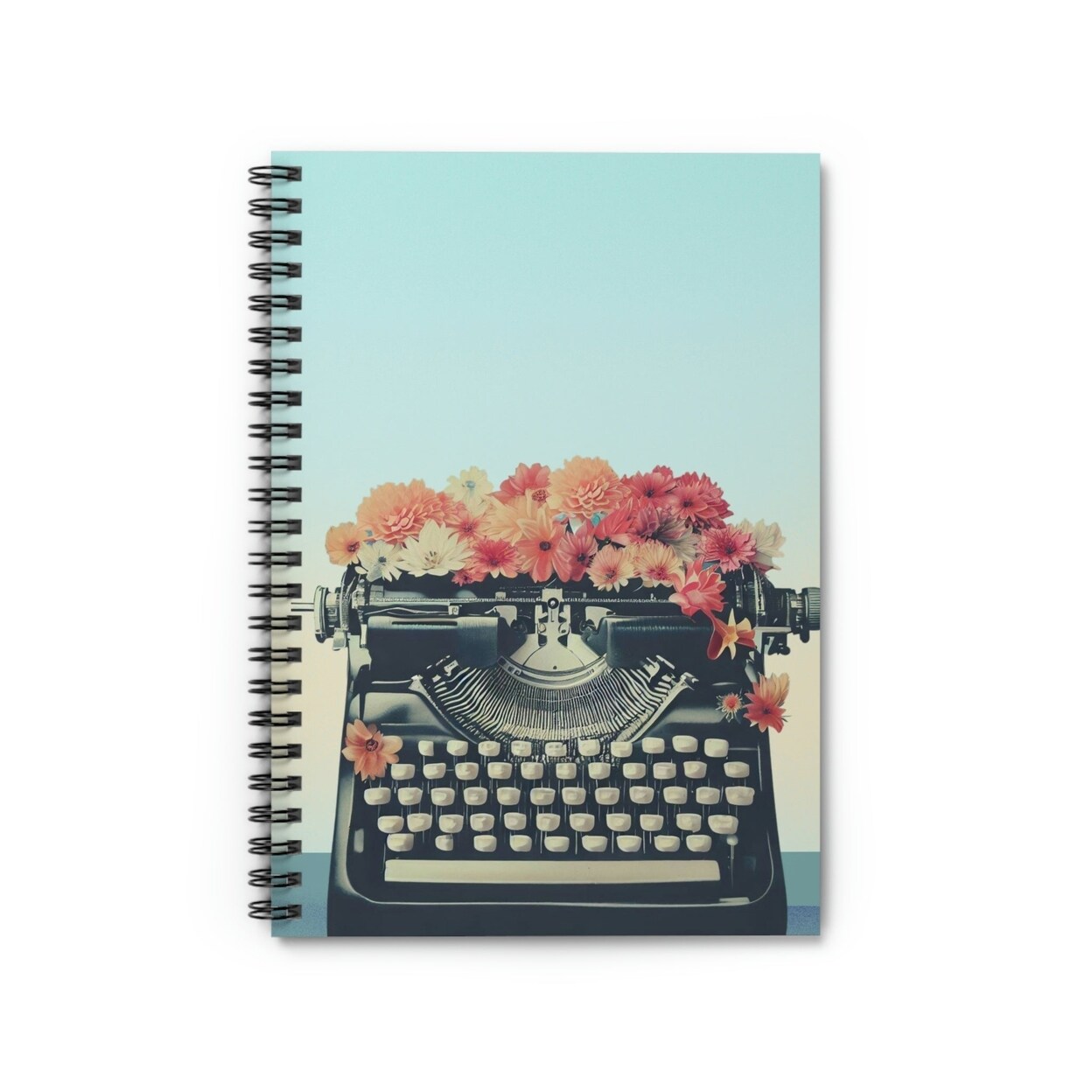 Onetify Retro Typewriter Spiral Notebook