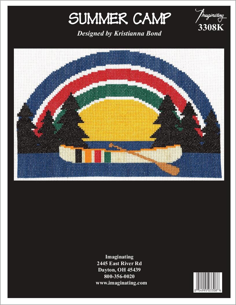 Imaginating Counted Cross Stitch Kit 9&#x22;X6&#x22;-Summer Camp (14 Count)