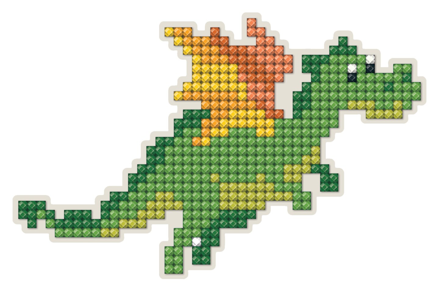 Collection D&#x27;Art Diamond Painting Magnet Kit 4.5&#x22;X2.75&#x22;-Dragon