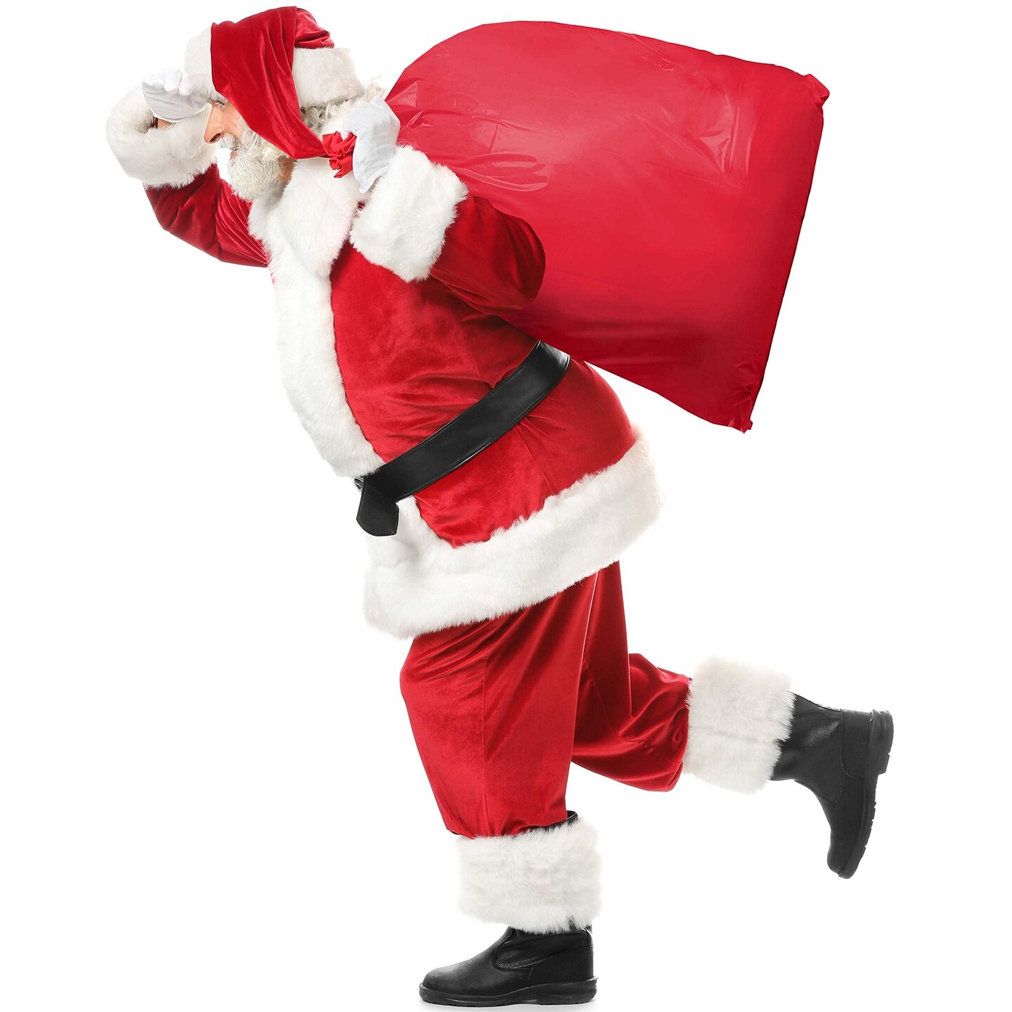 Ornativity Huge Gift Wrap Bag - Large Plastic Red Wrapping Bags for Jumbo Birthday Christmas Holiday Graduation Gifts and Festive Parties