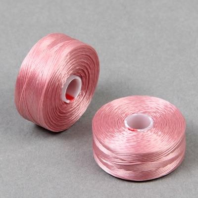 C-Lon Size D Beading Thread - 1 Bobbin - Rose