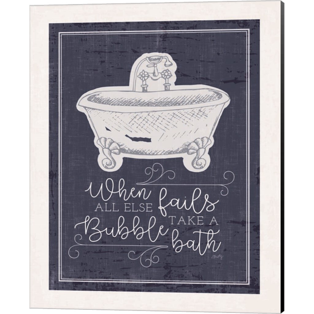 Wash Your Hands & Bubble Bath by Misty Michelle 12" x 15" Canvas Wall Art (Set of 2)