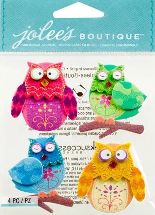 Jolee's Boutique Stitched Owls Dimensional Scrapbook Stickers Michaels