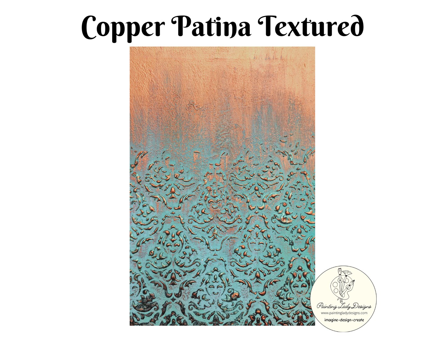 Copper Patina 3 Art Paper Images for Decoupage and Crafting Art Pack