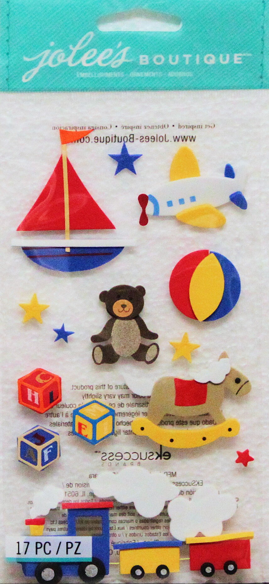 Jolee&#x27;s Boutique Baby Toys Dimensional Scrapbook Stickers