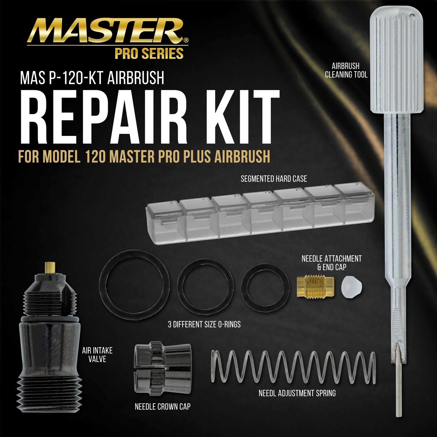 Master Pro Plus Airbrush Rebuild Kit For Repair and Maintenance of