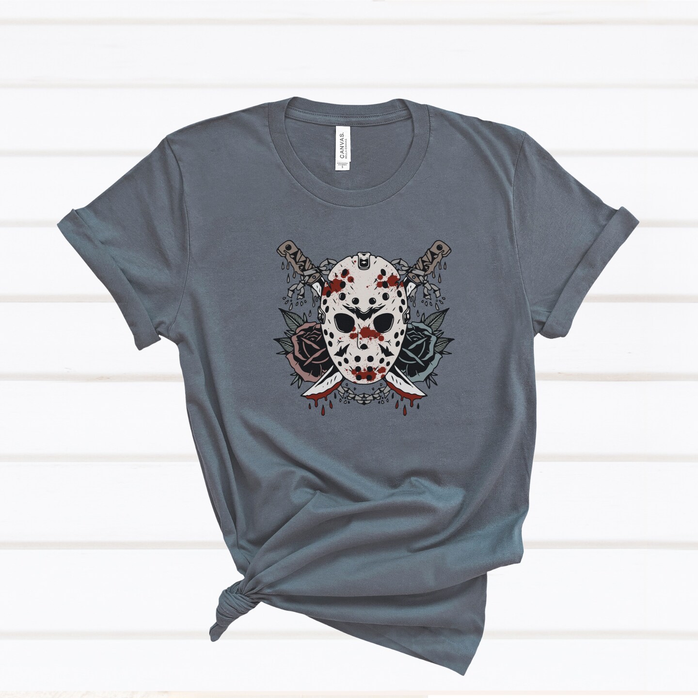 Friday the 13th Horror Shirt | Jason Voorhees Bleached T-Shirt | Horror Movie Tee | Slasher Fan Shirt | Spooky Graphic Tee product 6