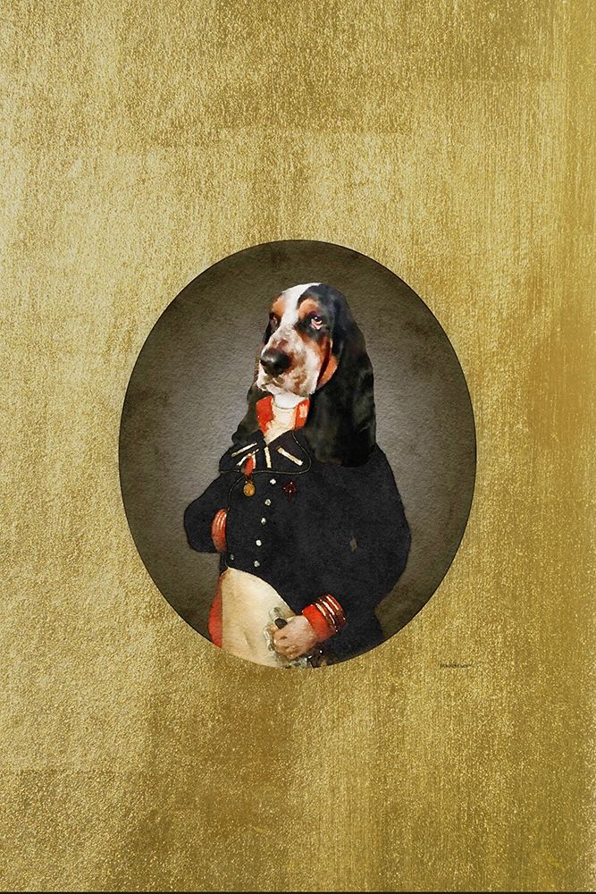 Classic Basset Hound Poster Print by Amanda Greenwood Amanda Greenwood # AGD117263