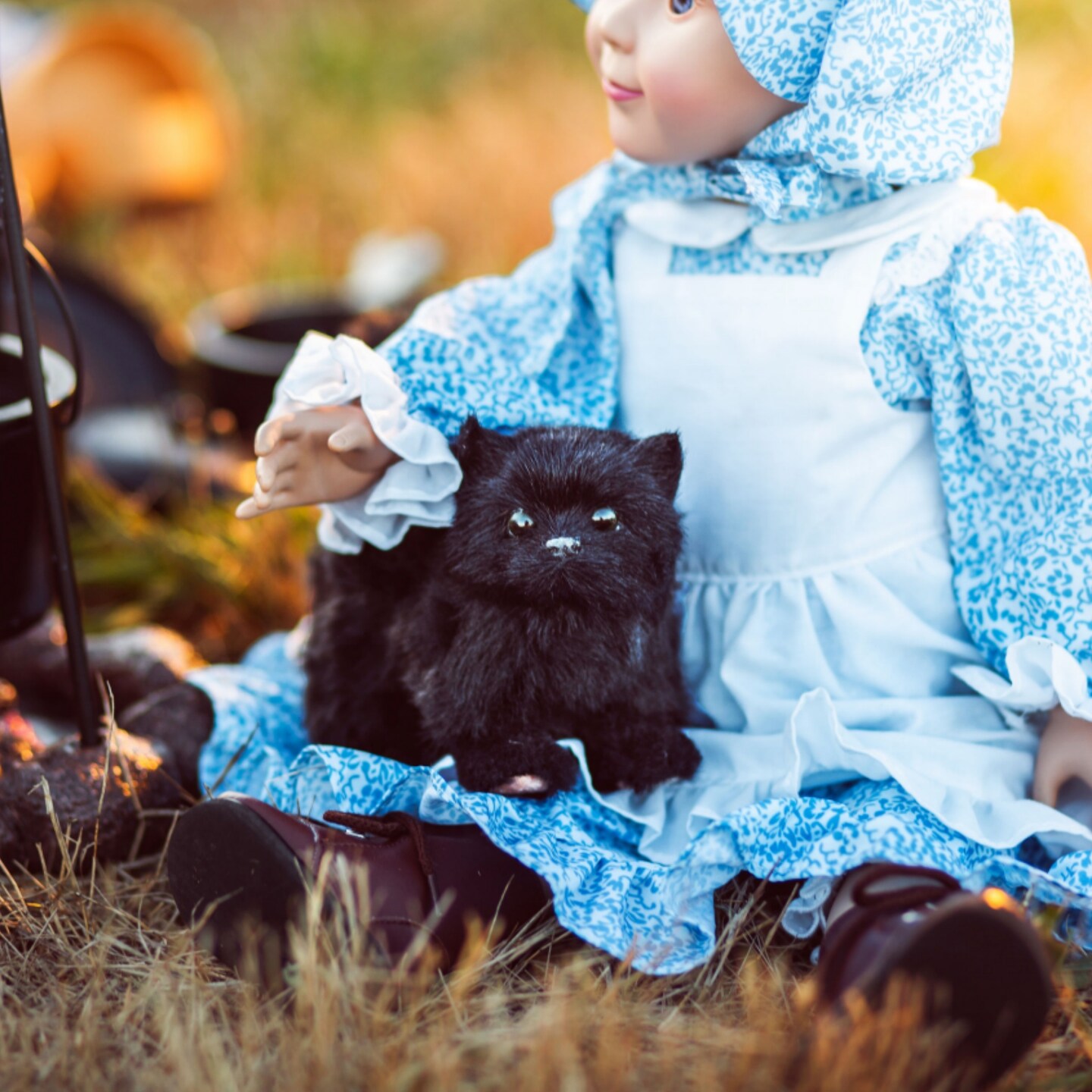 The Queen&#x27;s Treasures Little House On The Prairie Black Cat For 18 In Dolls
